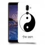 סמל יינג יאנג - סין כיסוי מגן קשיח בעיצוב אישי עם השם שלך ל Nokia 7 plus יחידה אחת סקרין מובייל