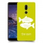 דגים כיסוי מגן קשיח בעיצוב אישי עם השם שלך ל Nokia 7 plus יחידה אחת סקרין מובייל