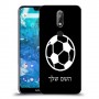 כדורגל - כדור כיסוי מגן קשיח בעיצוב אישי עם השם שלך ל Nokia 7.1 יחידה אחת סקרין מובייל