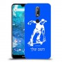 ילד סקייטבורד כיסוי מגן קשיח בעיצוב אישי עם השם שלך ל Nokia 7.1 יחידה אחת סקרין מובייל