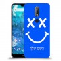 סמיילי כיסוי מגן קשיח בעיצוב אישי עם השם שלך ל Nokia 7.1 יחידה אחת סקרין מובייל