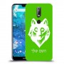 זאב כיסוי מגן קשיח בעיצוב אישי עם השם שלך ל Nokia 7.1 יחידה אחת סקרין מובייל