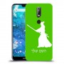 סמוראי כיסוי מגן קשיח בעיצוב אישי עם השם שלך ל Nokia 7.1 יחידה אחת סקרין מובייל