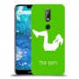 אימון ספורט - אישה כיסוי מגן קשיח בעיצוב אישי עם השם שלך ל Nokia 7.1 יחידה אחת סקרין מובייל