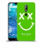 סמיילי כיסוי מגן קשיח בעיצוב אישי עם השם שלך ל Nokia 7.1 יחידה אחת סקרין מובייל