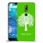 עץ כיסוי מגן קשיח בעיצוב אישי עם השם שלך ל Nokia 7.1 יחידה אחת סקרין מובייל