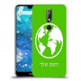 עולם כיסוי מגן קשיח בעיצוב אישי עם השם שלך ל Nokia 7.1 יחידה אחת סקרין מובייל