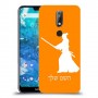 סמוראי כיסוי מגן קשיח בעיצוב אישי עם השם שלך ל Nokia 7.1 יחידה אחת סקרין מובייל