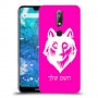 זאב כיסוי מגן קשיח בעיצוב אישי עם השם שלך ל Nokia 7.1 יחידה אחת סקרין מובייל