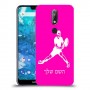 שחקן טניס כיסוי מגן קשיח בעיצוב אישי עם השם שלך ל Nokia 7.1 יחידה אחת סקרין מובייל