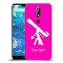 טלסקופ כיסוי מגן קשיח בעיצוב אישי עם השם שלך ל Nokia 7.1 יחידה אחת סקרין מובייל