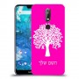עץ כיסוי מגן קשיח בעיצוב אישי עם השם שלך ל Nokia 7.1 יחידה אחת סקרין מובייל