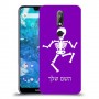 שלד כיסוי מגן קשיח בעיצוב אישי עם השם שלך ל Nokia 7.1 יחידה אחת סקרין מובייל