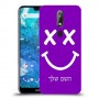 סמיילי כיסוי מגן קשיח בעיצוב אישי עם השם שלך ל Nokia 7.1 יחידה אחת סקרין מובייל