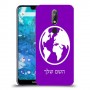 עולם כיסוי מגן קשיח בעיצוב אישי עם השם שלך ל Nokia 7.1 יחידה אחת סקרין מובייל