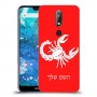עקרב כיסוי מגן קשיח בעיצוב אישי עם השם שלך ל Nokia 7.1 יחידה אחת סקרין מובייל