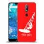 גלישת מפרש כיסוי מגן קשיח בעיצוב אישי עם השם שלך ל Nokia 7.1 יחידה אחת סקרין מובייל