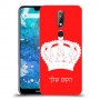 כתר מלכותי כיסוי מגן קשיח בעיצוב אישי עם השם שלך ל Nokia 7.1 יחידה אחת סקרין מובייל