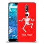 שלד כיסוי מגן קשיח בעיצוב אישי עם השם שלך ל Nokia 7.1 יחידה אחת סקרין מובייל