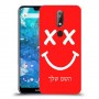 סמיילי כיסוי מגן קשיח בעיצוב אישי עם השם שלך ל Nokia 7.1 יחידה אחת סקרין מובייל