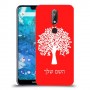 עץ כיסוי מגן קשיח בעיצוב אישי עם השם שלך ל Nokia 7.1 יחידה אחת סקרין מובייל