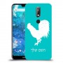 תרנגול כיסוי מגן קשיח בעיצוב אישי עם השם שלך ל Nokia 7.1 יחידה אחת סקרין מובייל