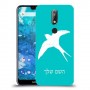 ציפור לבלוע כיסוי מגן קשיח בעיצוב אישי עם השם שלך ל Nokia 7.1 יחידה אחת סקרין מובייל