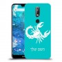 עקרב כיסוי מגן קשיח בעיצוב אישי עם השם שלך ל Nokia 7.1 יחידה אחת סקרין מובייל