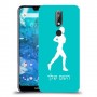 ג'וגלין - אישה כיסוי מגן קשיח בעיצוב אישי עם השם שלך ל Nokia 7.1 יחידה אחת סקרין מובייל