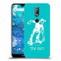 ילד סקייטבורד כיסוי מגן קשיח בעיצוב אישי עם השם שלך ל Nokia 7.1 יחידה אחת סקרין מובייל