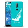 גלישת מפרש כיסוי מגן קשיח בעיצוב אישי עם השם שלך ל Nokia 7.1 יחידה אחת סקרין מובייל