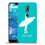 גלישה כיסוי מגן קשיח בעיצוב אישי עם השם שלך ל Nokia 7.1 יחידה אחת סקרין מובייל
