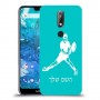 שחקן טניס כיסוי מגן קשיח בעיצוב אישי עם השם שלך ל Nokia 7.1 יחידה אחת סקרין מובייל