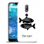 דגים כיסוי מגן קשיח בעיצוב אישי עם השם שלך ל Nokia 7.1 יחידה אחת סקרין מובייל