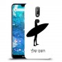 גלישה כיסוי מגן קשיח בעיצוב אישי עם השם שלך ל Nokia 7.1 יחידה אחת סקרין מובייל