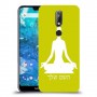 יוגה כיסוי מגן קשיח בעיצוב אישי עם השם שלך ל Nokia 7.1 יחידה אחת סקרין מובייל