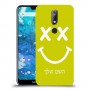 סמיילי כיסוי מגן קשיח בעיצוב אישי עם השם שלך ל Nokia 7.1 יחידה אחת סקרין מובייל