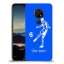 שחקן כדורגל כיסוי מגן קשיח בעיצוב אישי עם השם שלך ל Nokia 7.2 יחידה אחת סקרין מובייל