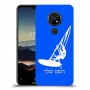 גלישת מפרש כיסוי מגן קשיח בעיצוב אישי עם השם שלך ל Nokia 7.2 יחידה אחת סקרין מובייל