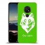 זאב כיסוי מגן קשיח בעיצוב אישי עם השם שלך ל Nokia 7.2 יחידה אחת סקרין מובייל