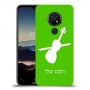 כינור כיסוי מגן קשיח בעיצוב אישי עם השם שלך ל Nokia 7.2 יחידה אחת סקרין מובייל