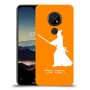 סמוראי כיסוי מגן קשיח בעיצוב אישי עם השם שלך ל Nokia 7.2 יחידה אחת סקרין מובייל