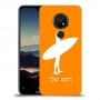 גלישה כיסוי מגן קשיח בעיצוב אישי עם השם שלך ל Nokia 7.2 יחידה אחת סקרין מובייל