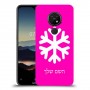 שלג כיסוי מגן קשיח בעיצוב אישי עם השם שלך ל Nokia 7.2 יחידה אחת סקרין מובייל