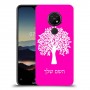 עץ כיסוי מגן קשיח בעיצוב אישי עם השם שלך ל Nokia 7.2 יחידה אחת סקרין מובייל