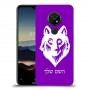 זאב כיסוי מגן קשיח בעיצוב אישי עם השם שלך ל Nokia 7.2 יחידה אחת סקרין מובייל