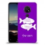 דגים כיסוי מגן קשיח בעיצוב אישי עם השם שלך ל Nokia 7.2 יחידה אחת סקרין מובייל