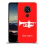 חצוצרה כיסוי מגן קשיח בעיצוב אישי עם השם שלך ל Nokia 7.2 יחידה אחת סקרין מובייל
