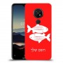 דגים כיסוי מגן קשיח בעיצוב אישי עם השם שלך ל Nokia 7.2 יחידה אחת סקרין מובייל