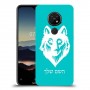 זאב כיסוי מגן קשיח בעיצוב אישי עם השם שלך ל Nokia 7.2 יחידה אחת סקרין מובייל